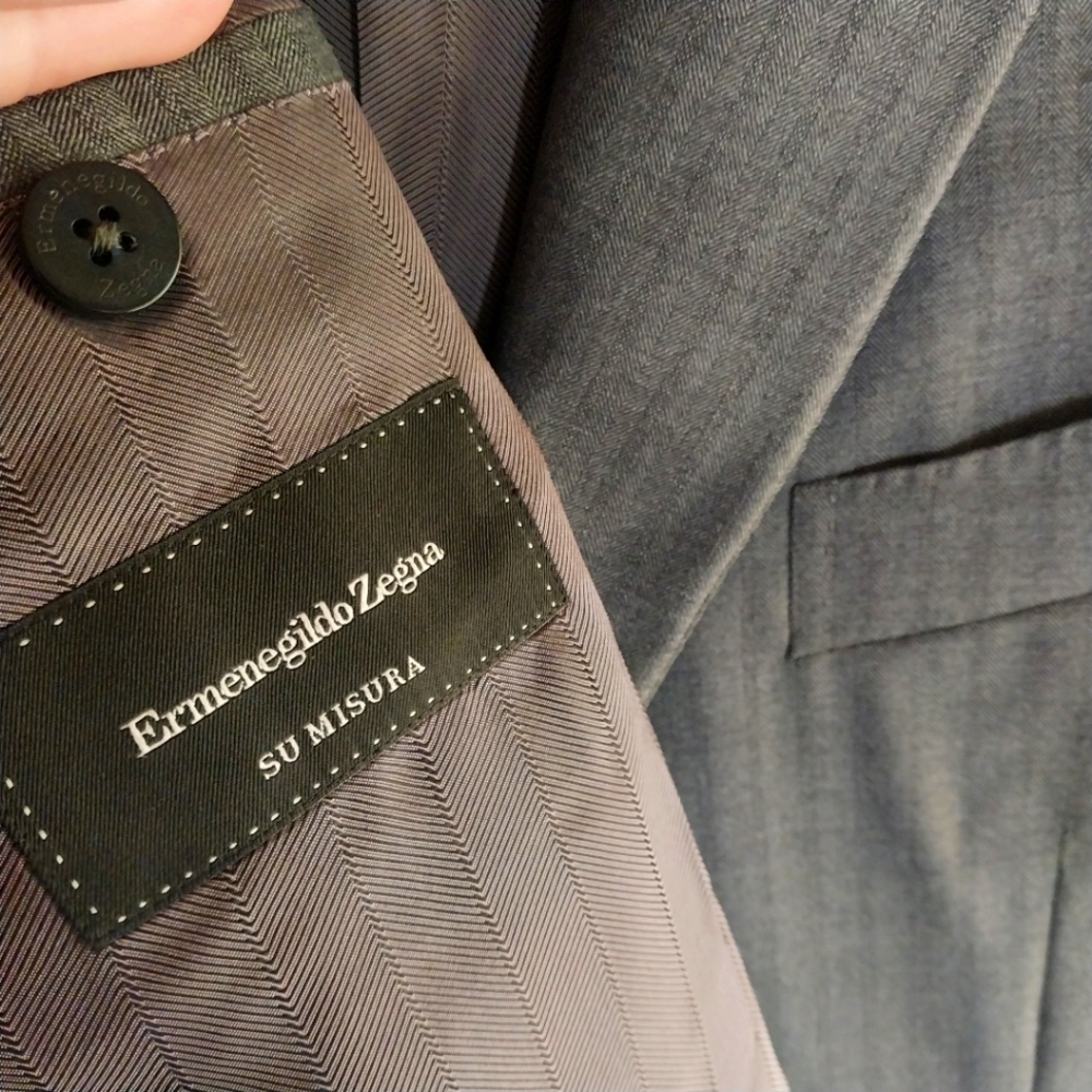Zegna Silk Blend Tonal Stripe Sportscoat